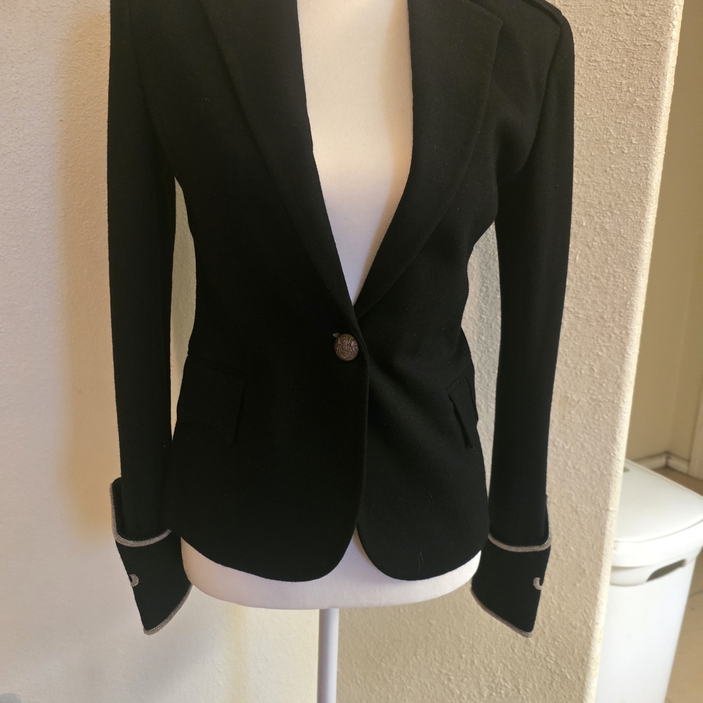 Polo by Ralph Lauren Black Blazer with Gold Accents